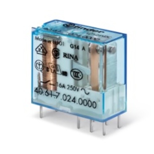 40.61 MINI ΡΕΛΕ ΒΑΣΗΣ & PCB ( 1 ΜΕΤΑΓΩΓΙΚΗ ΕΠΑΦΗ ) 16Α