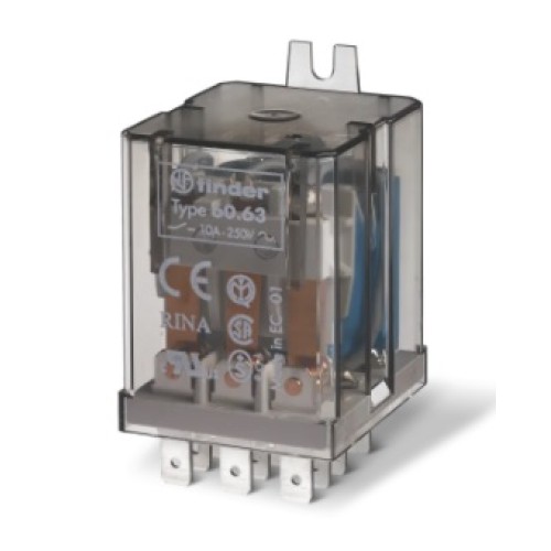 60.63 ΒΙΟΜΗΧΑΝΙΚΟ ΡΕΛΕ ( 3 ΜΕΤΑΓΩΓΙΚΕΣ ΕΠΑΦΕΣ FASTON ) 10Α