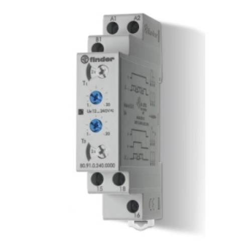 80.91 ΧΡΟΝΙΚΟ ΤΥΠΟΥ ΑΣΦΑΛΕΙΑΣ ASSYMETRICAL FLASHER 16A